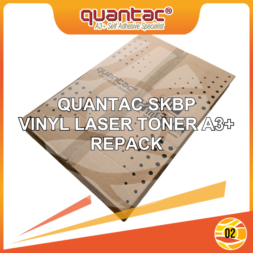 

QUANTAC SKBP | UNIVERSAL Sticker Vinyl A3+ Stiker Digital Laser Toner Repack Isi 25 Lembar