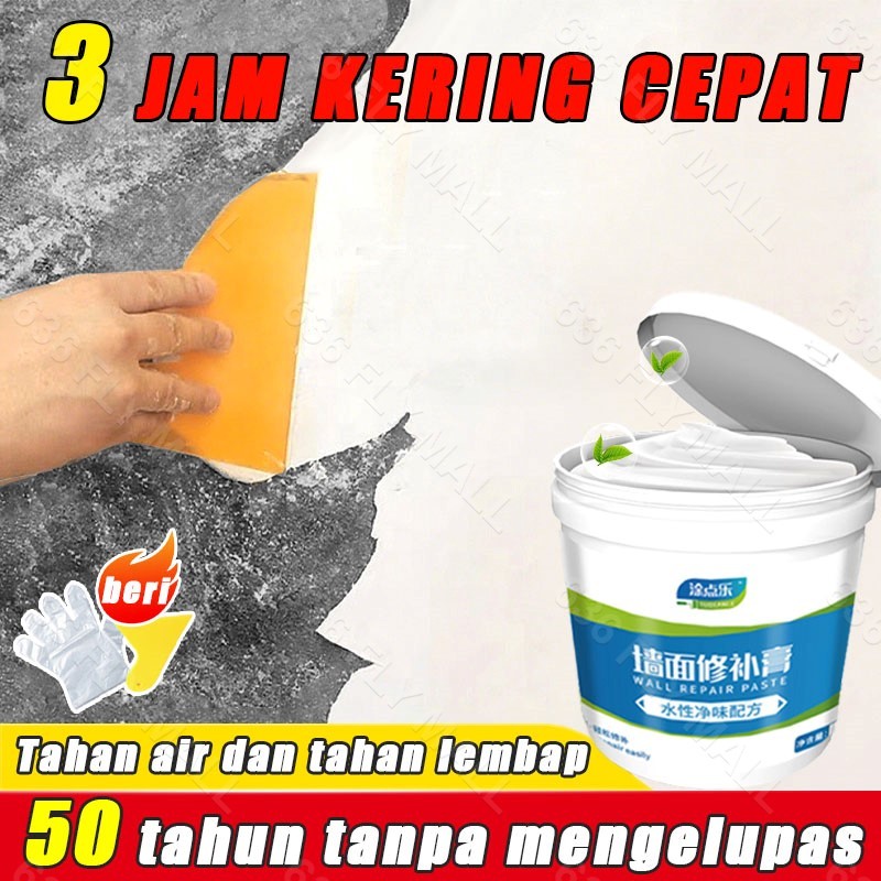 Dempul instan tembok Dempul dinding 1KG Dempul tembok dinding Tahan air Anti jamur Tanpa bau Pelesta
