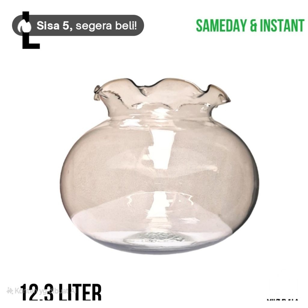 Aquarium Bulat 12,3 Liter Toples Ikan
Undian Acara Dekorasi Rumah