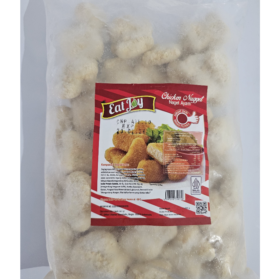 

Chicken Nugget Ayam EatJoy 1Kg Frozen | Nugget Ayam Beku Renyah Praktis