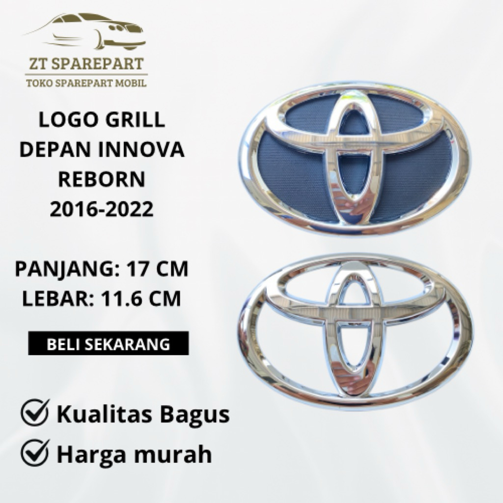 LOGO GRILL DEPAN INNOVA REBORN 2016-2022 ORIGINAL