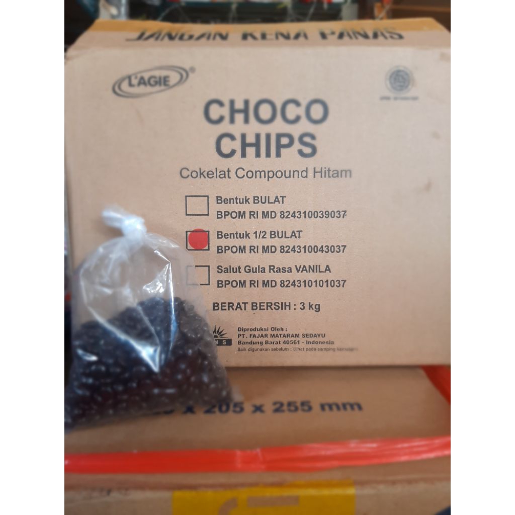 

choco chips 100gr/250 gr