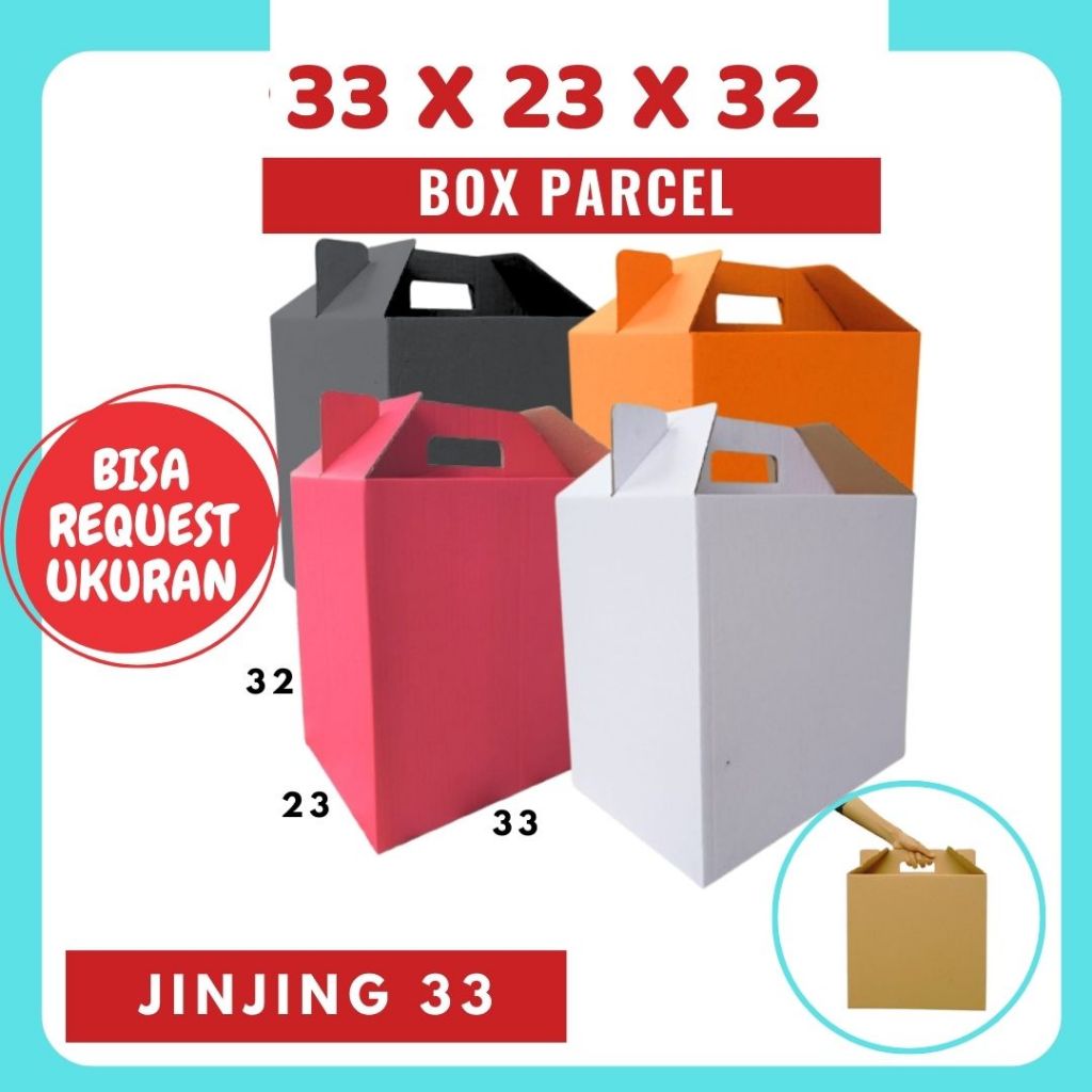 

Box Jinjing 33x23x32 Dus Parcel Packing/Parcel / Box Lebaran/Dus Parsel Ied idul Fitri/eid mubarak