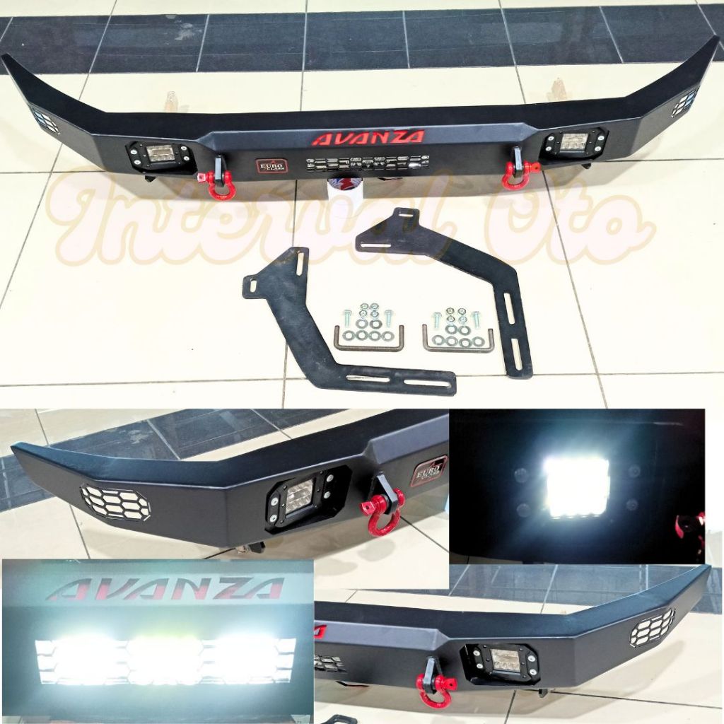 Towing Depan Mobil Avanza 2022-2025 Tanduk Towing Bumper Custom Emboss