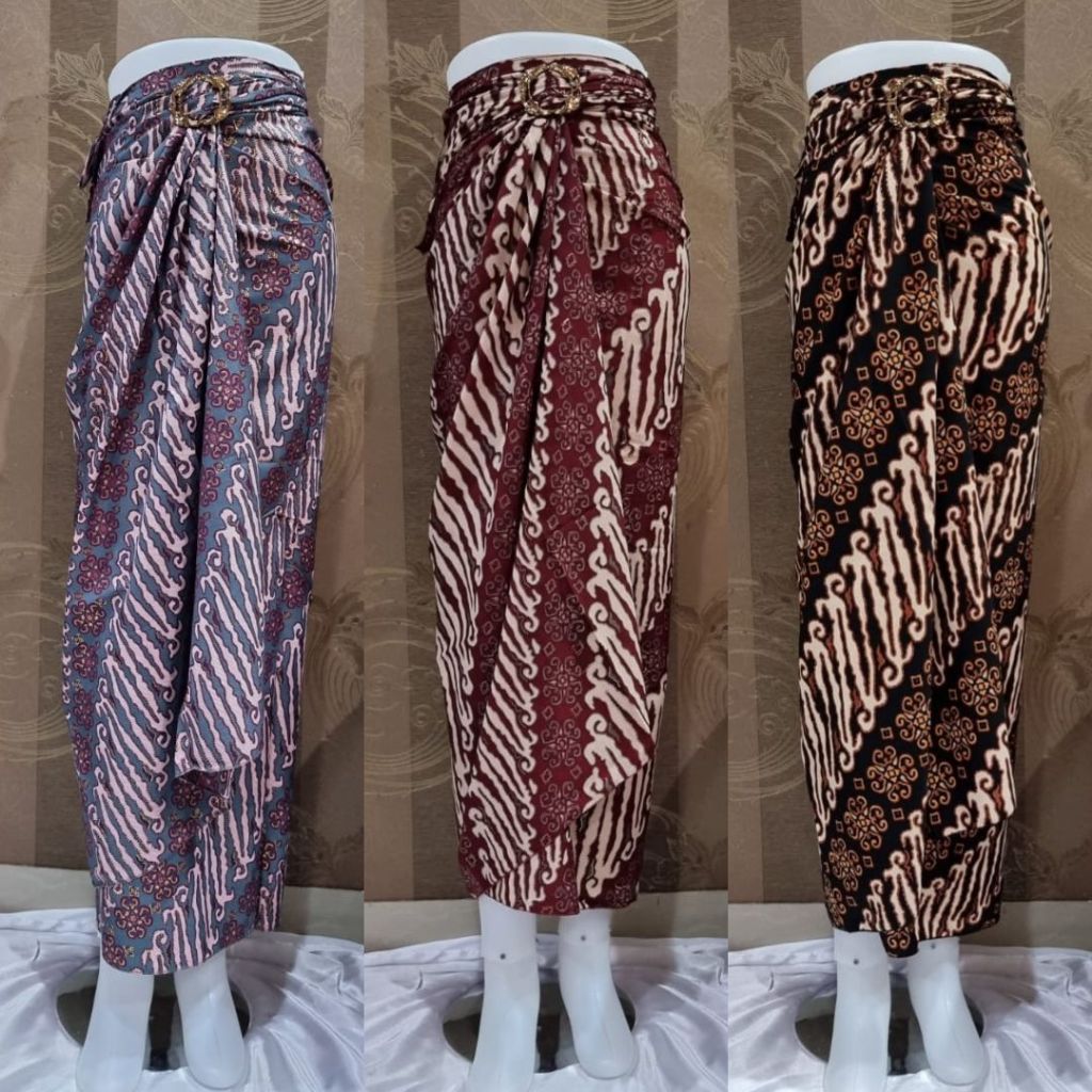 Rok Kain Lilit Batik Bawahan Kebaya / Kain Lilit Batik Bawahan Kebaya Motif Lereng Pink