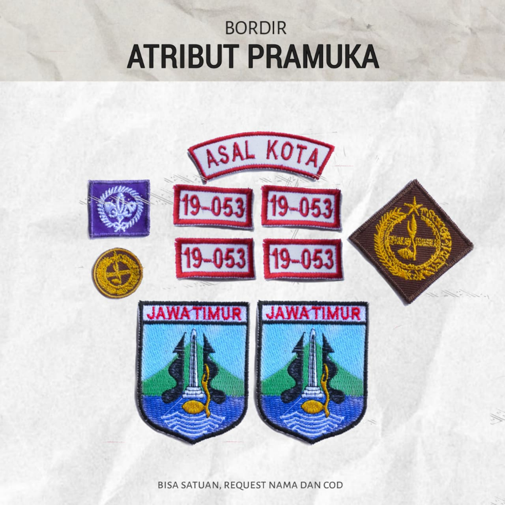 Atribut Sekolah Pramuka Lengkap Murah kwarda jawa timur