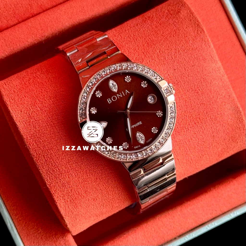 Bonia Elegance BNB10854-2647S Brown Dial Color Women Watch