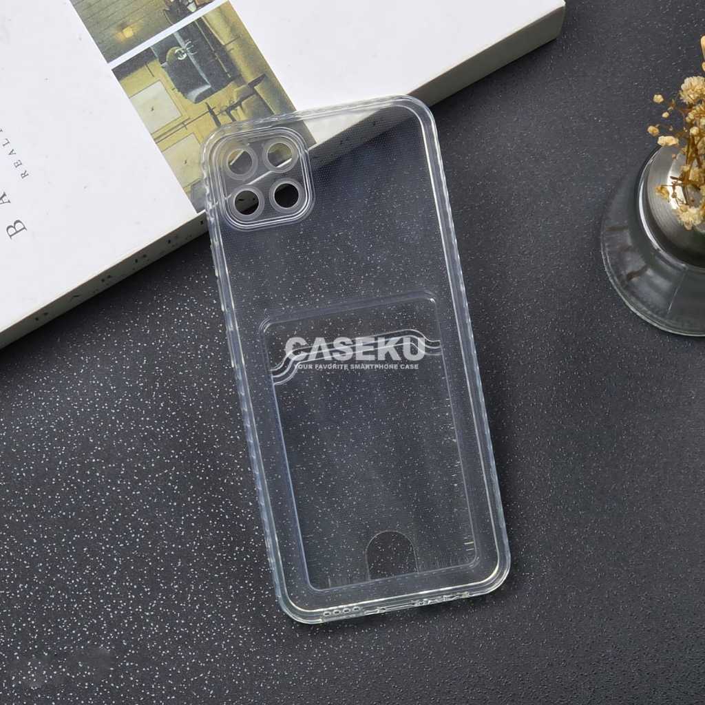 Card Case Clear / Slot Kartu Bening Case Realme C11 Realme C2 Realme C20 C11 2020 Realme C21Y C25Y R