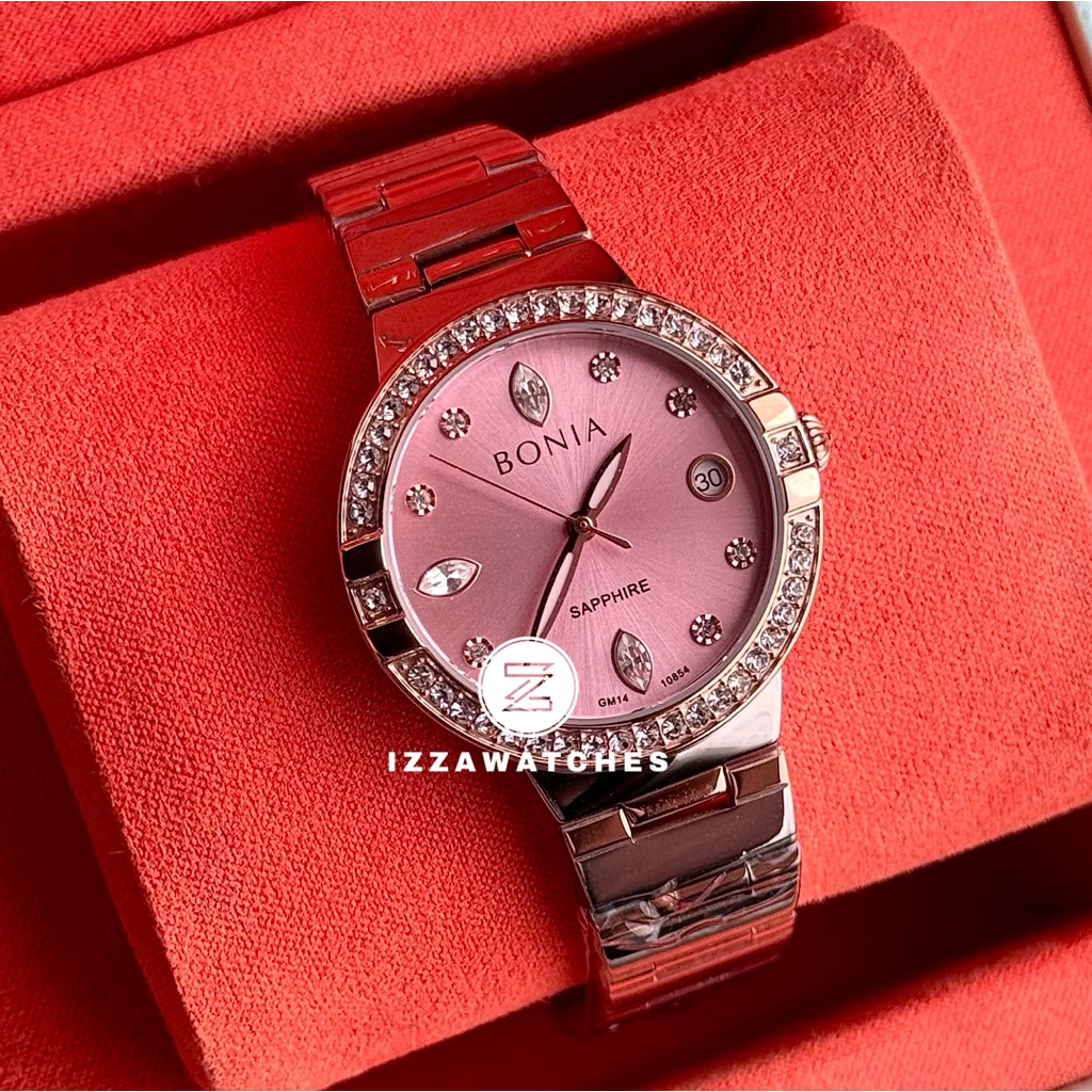 Bonia Elegance BNB10854-2677S Pink Dial Color Women Watch