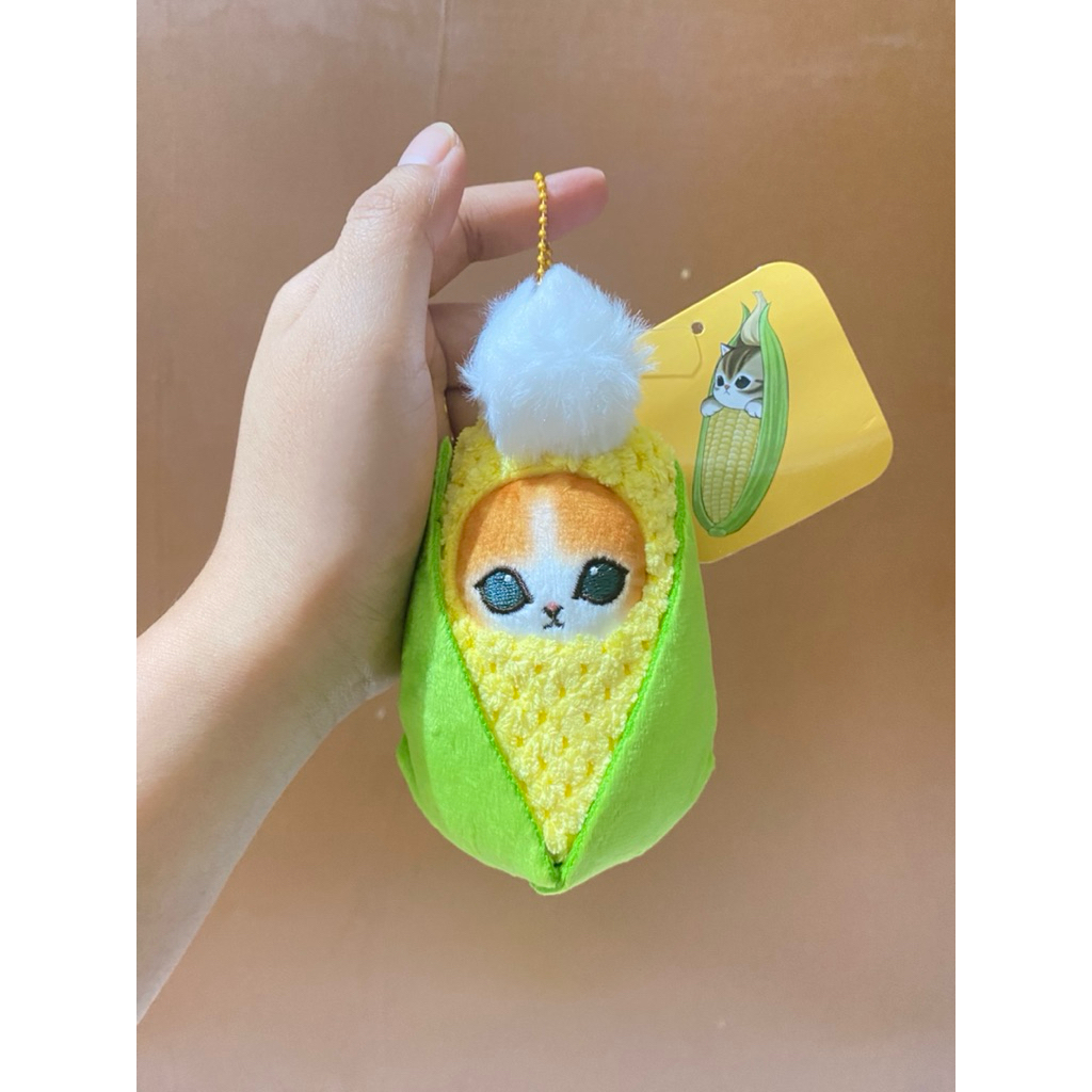 Boneka Gantungan Kunci Mofusand Corn size 13cm Original / Boneka Gantungan Kunci Mofusand Jagung / B