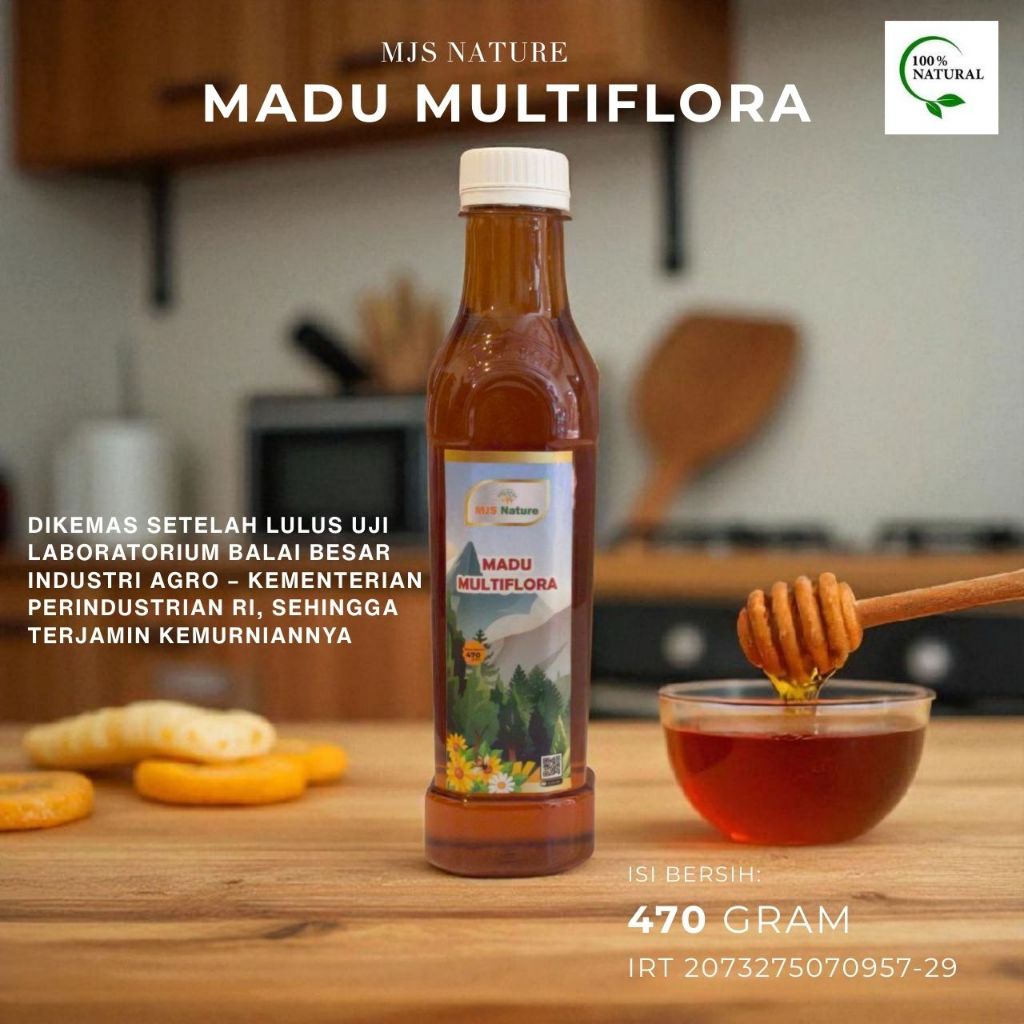 

MJS Nature Madu Multiflora lulus uji laboratorium Balai Besar Industri Agro Kementerian Perindustrian RI, sehingga terjamin kemurniannya