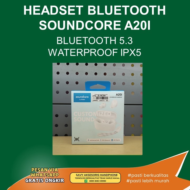 HEADSET BLUETOOTH SOUNDCORE A20I