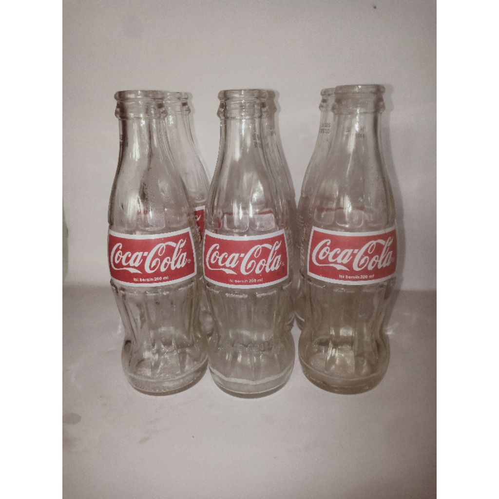 Botol kaca Coca cola ukuran kecil 200ml 1 botol
