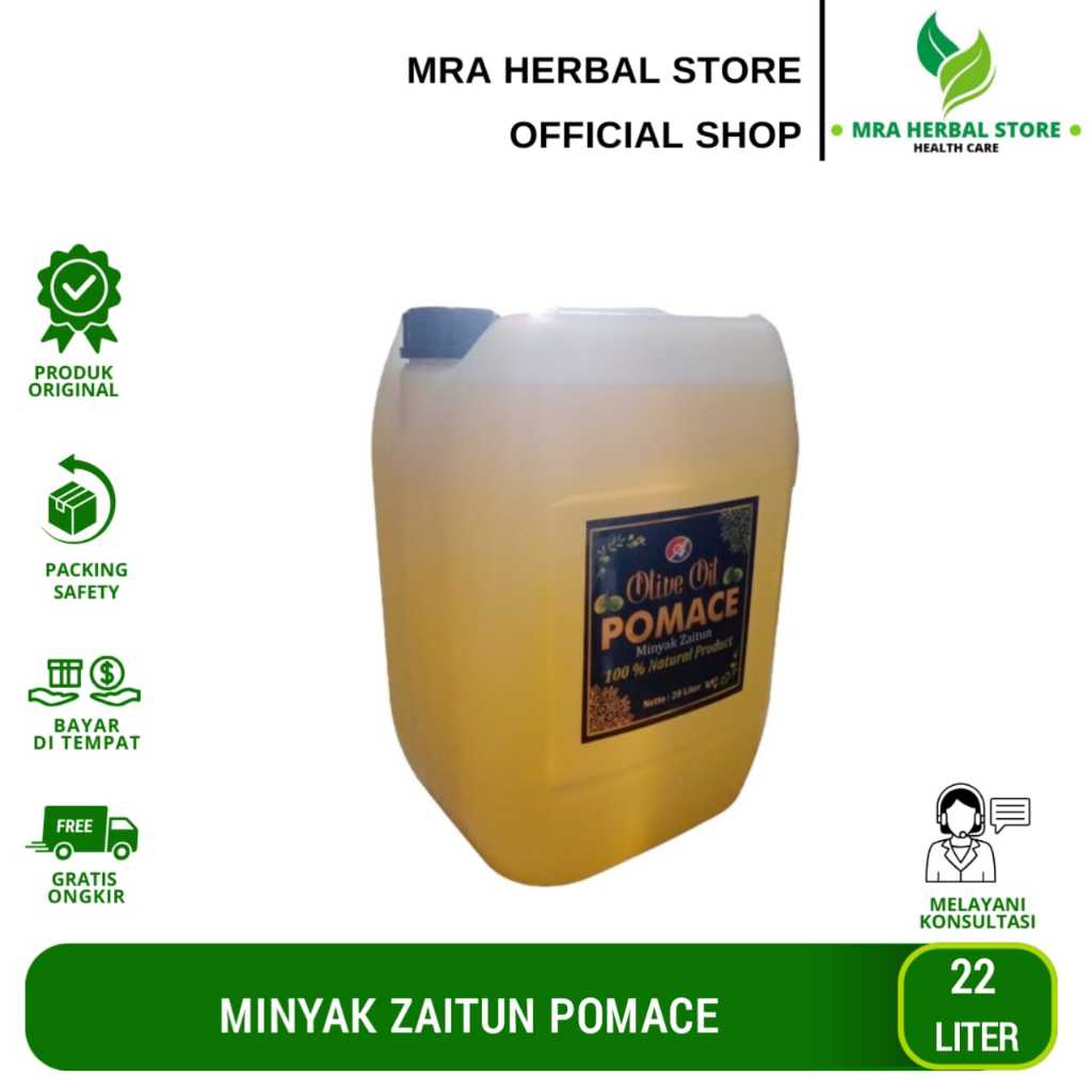 

Minyak Zaitun Curah Pomace Olive Oil | Olive Oil Pomace 22 Liter