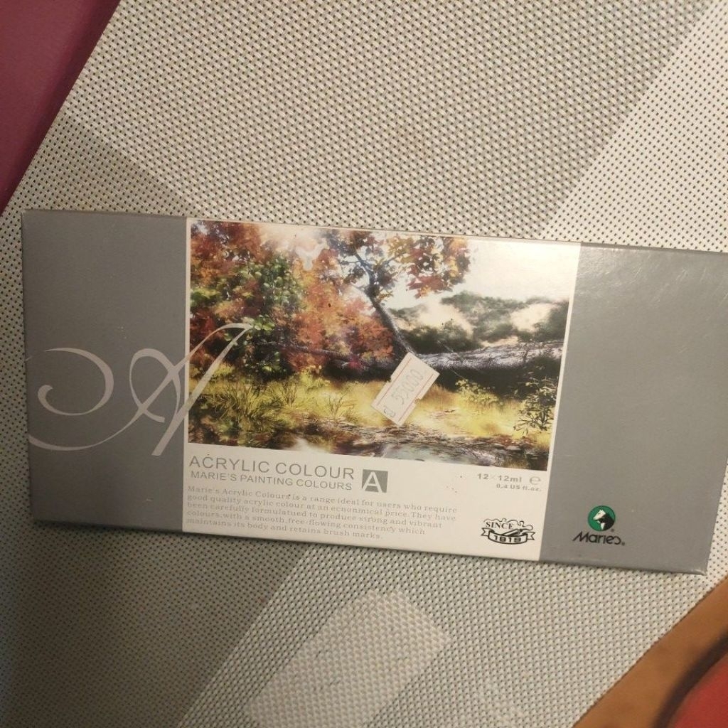 

Marie's Painting Acrylic Colours | Cat Akrilik Marie Isi 12 Warna × 12ml