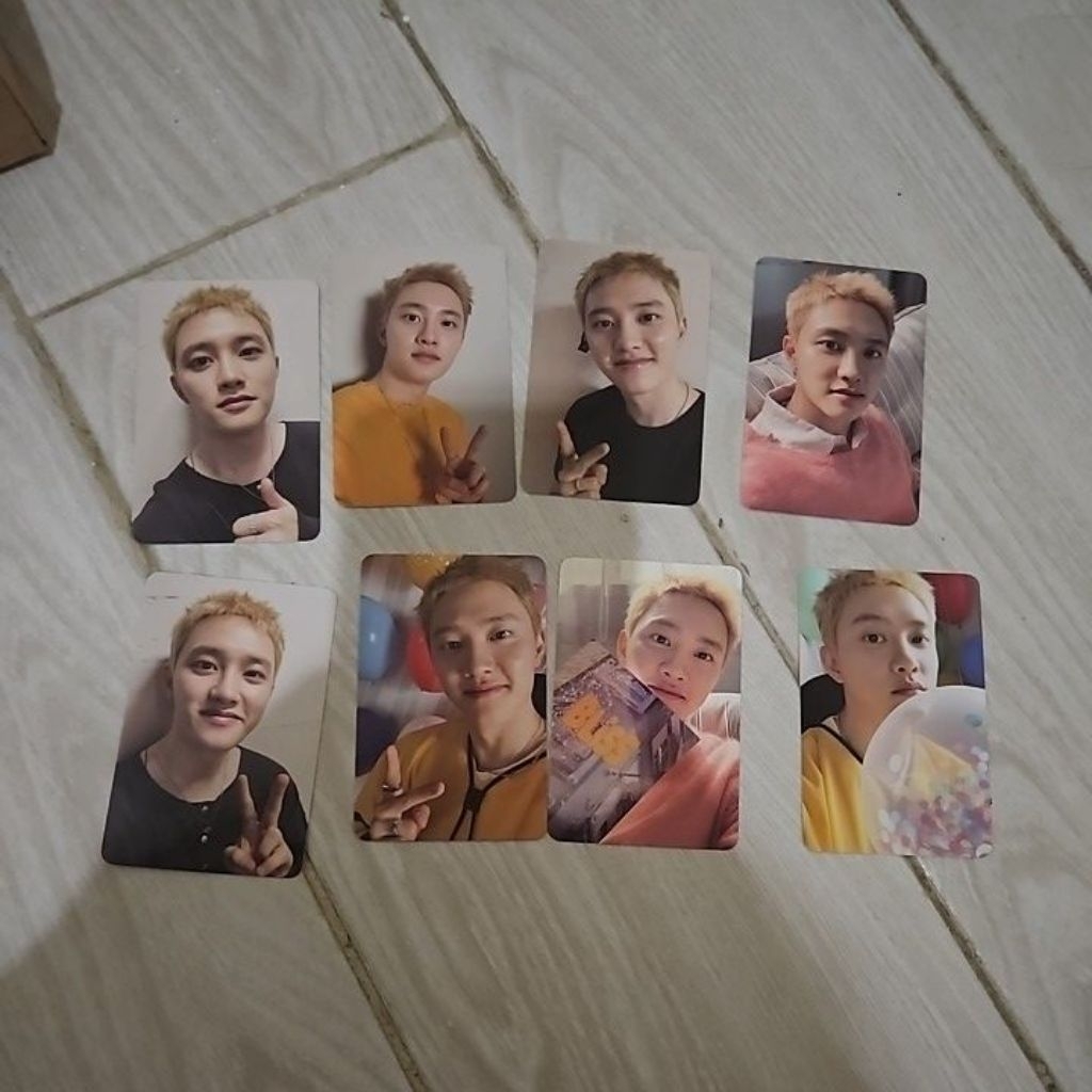 exo kyungsoo pc album sing along set photocard official bliss