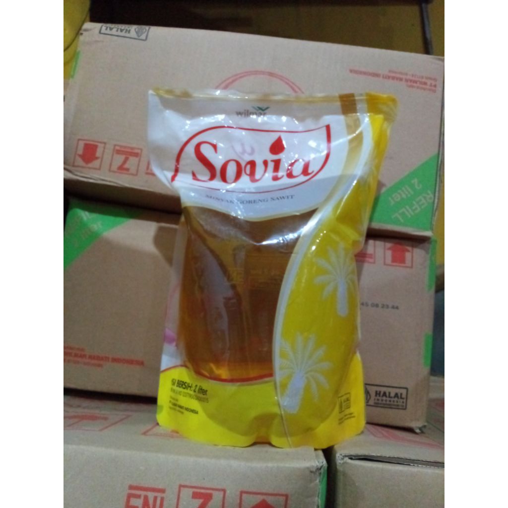 

Minyak Sovia 2 liter satu dus - satu dus isi 6 pcs