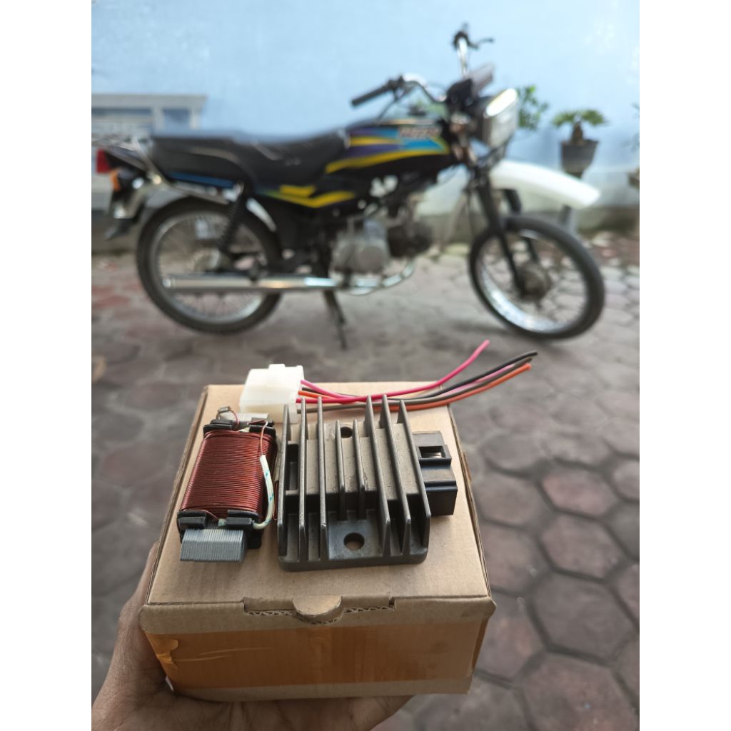 SPUL FULL WAVE HONDA WIN 12VOLT DC PAKET LENGKAP KELISTRIKAN WIN 100