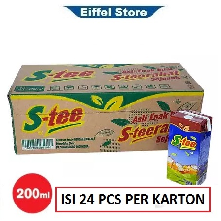 

S-Tee Minuman Teh Kotak 200ml 1 Dus Isi 24 Pcs | Stee Kotak 200ML - 1 Dus isi 24 PCS