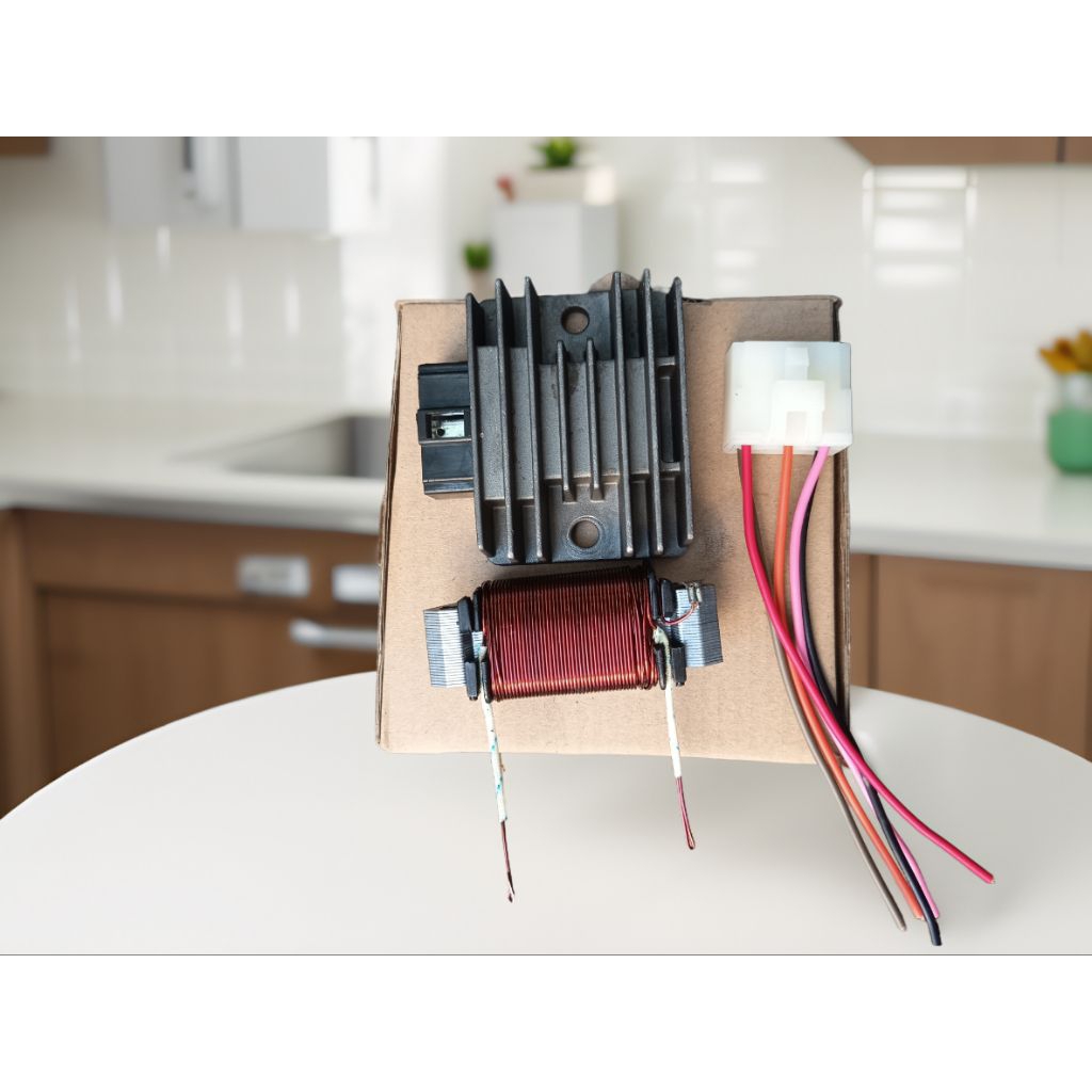 PAKET LENGKAP FULL WAVE HONDA PRIMA 12 VOLT kelistrikan ful wave honda prima Spul dc full wave honda