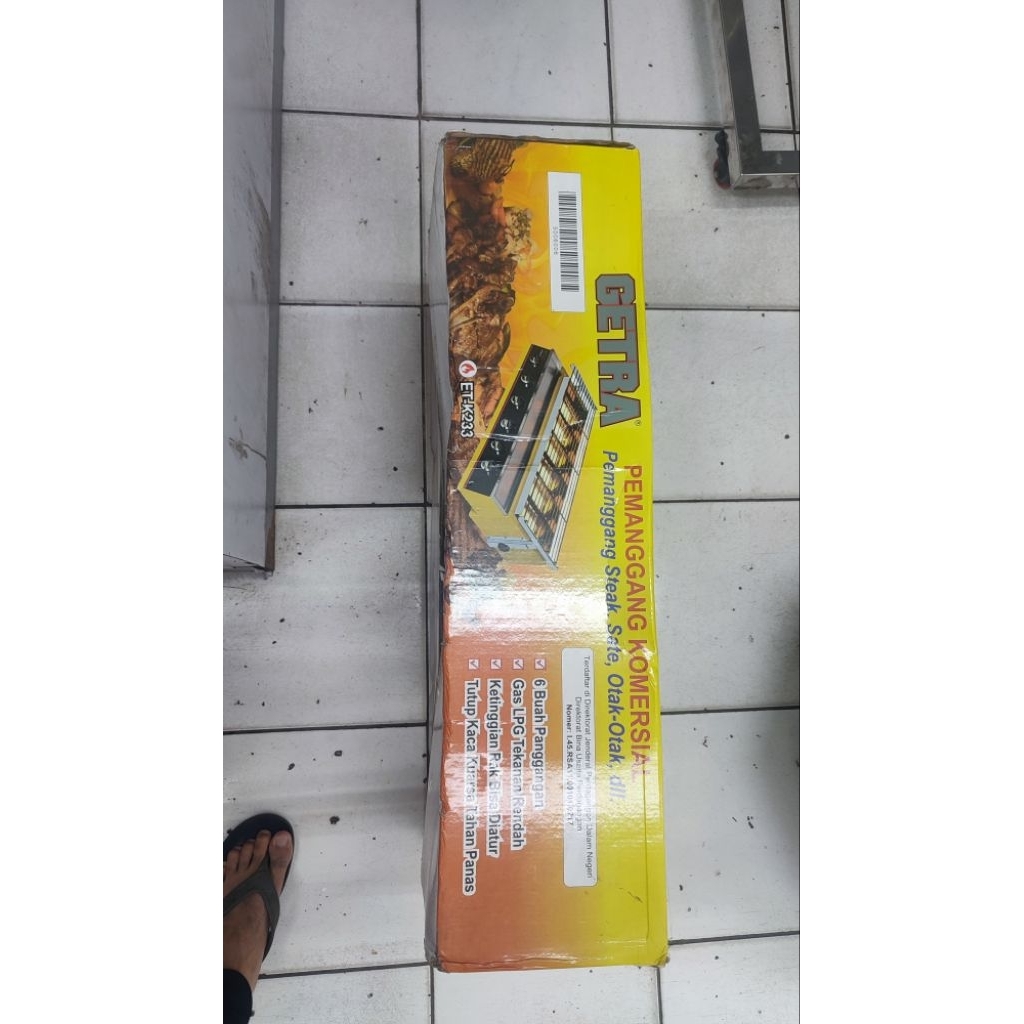 Getra 6 Burner BBQ ET-K233 / Panggangan sosis sate ET-K233 / Alat panggang murah meriah besar bisa u