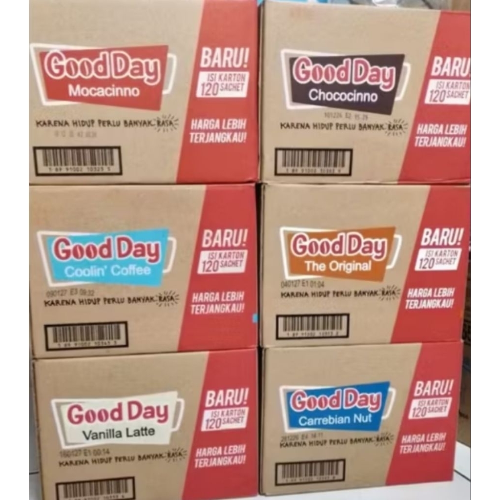 

Kopi Good Day All Variant 1 Dus isi 120 Sachet
