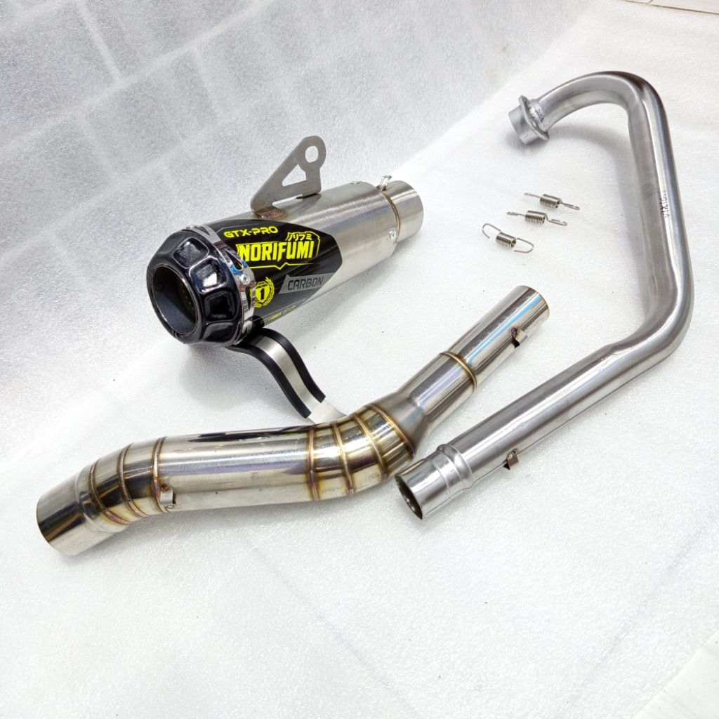 knalpot norifumi GTX PRO gahar FULLSET Vixion R New old GSX150 CB150R CBR Sonic MX R15 v2 v3 v4 mt15