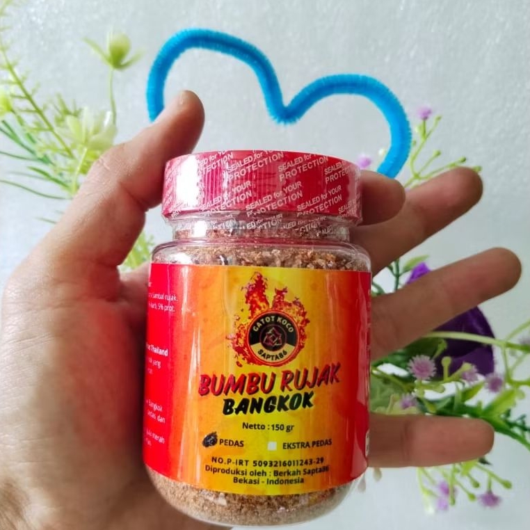 

BUMBU RUJAK BANGKOK 150gr PEDAS MANIS ASIN TERASI UDANG | BUMBU TABUR SIAP SAJI
