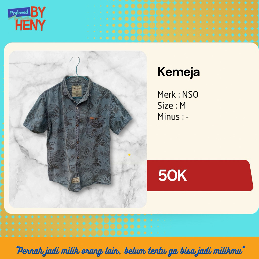 Kemeja casual nso