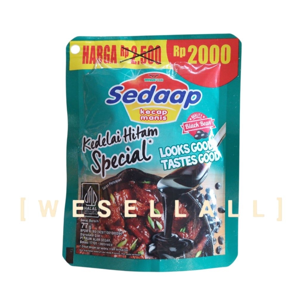 

Sedaap Kecap Manis Kedelai Hitam Special 77 gr | 0009MPA