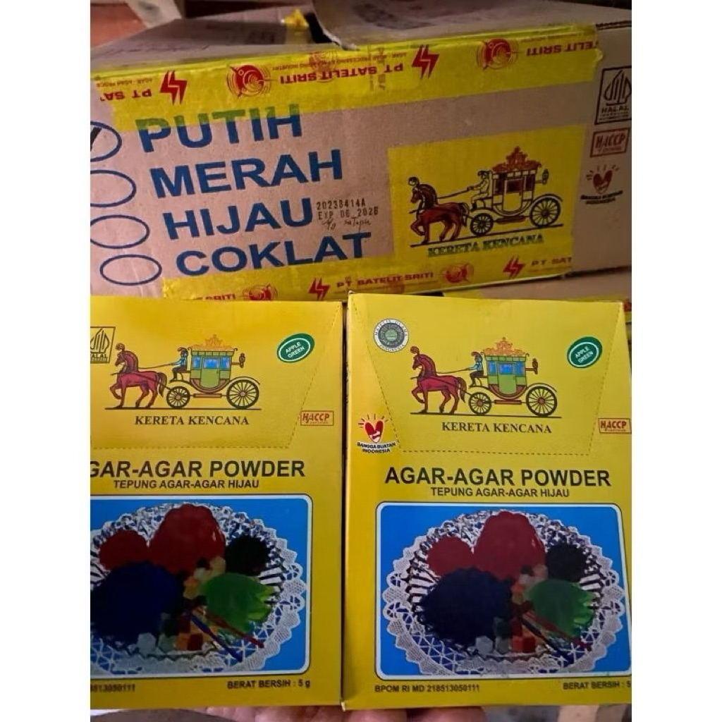

1 Karton Agar Agar Kereta Kencana Bisa Mix isi 24 Box