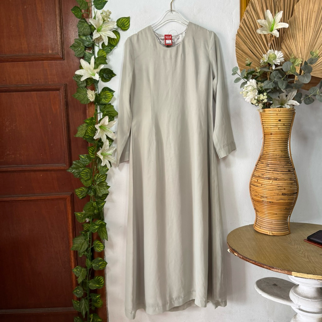 Gamis Remaja Abu Silver Small