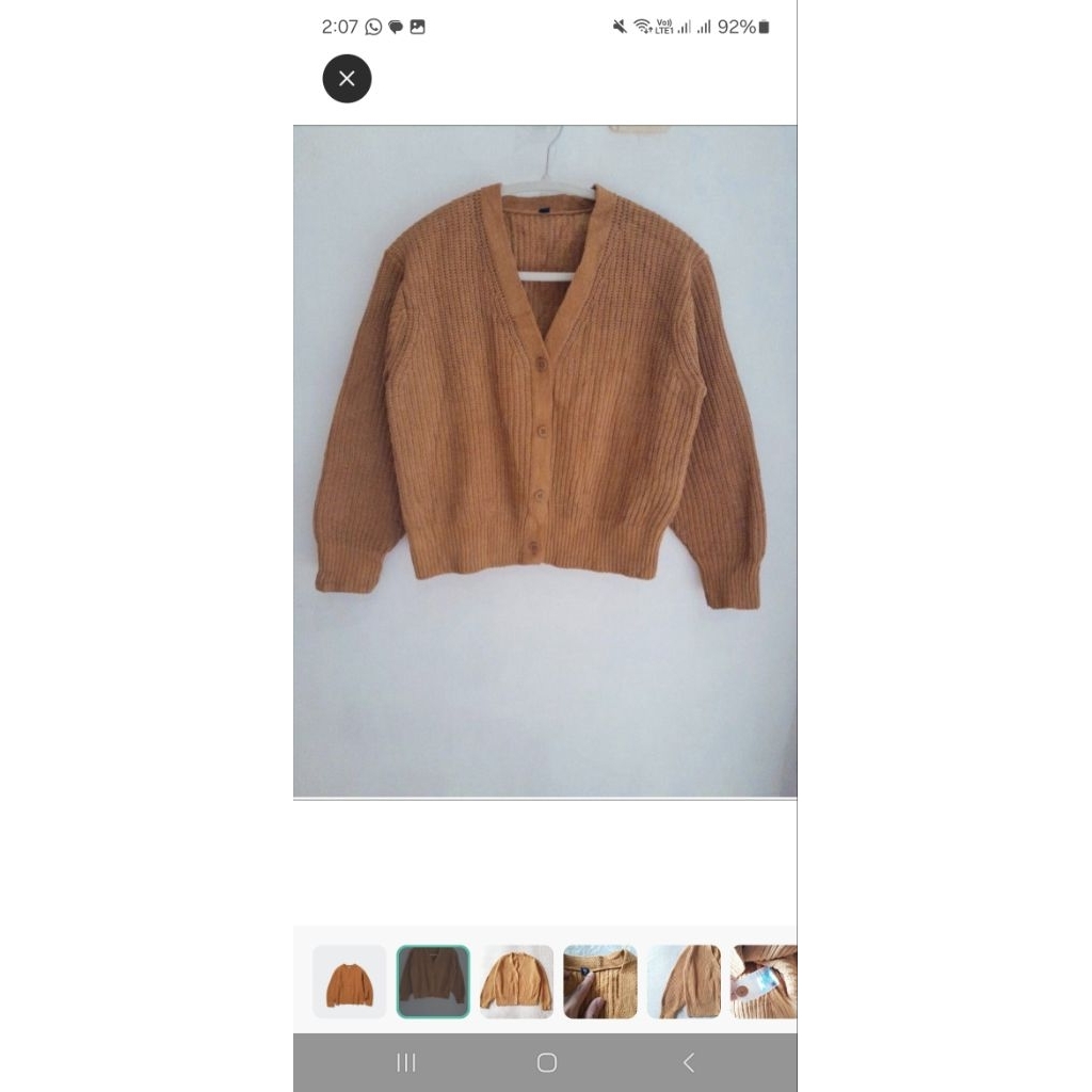 UNIQLO V NECK LONG SLEEVE CARDIGAN