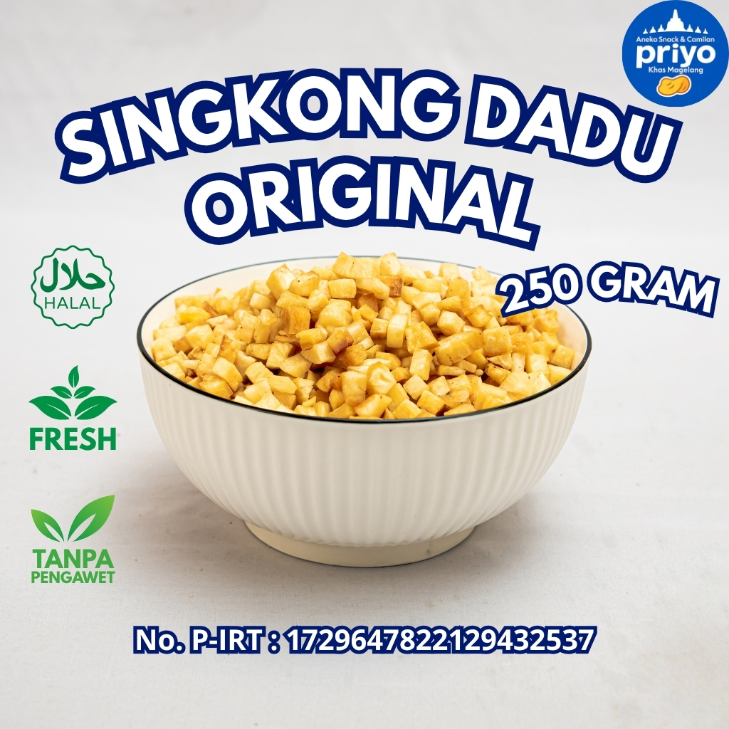 

Singkong Dadu Original 250g Priyo Snack Renyah Gurih Halal Tanpa Pengawet