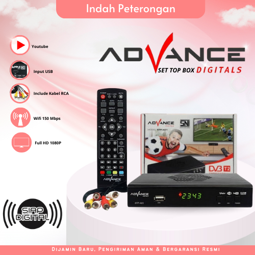 STB/SET TOP BOX TV DIGITAL/ SET TOP BOX ADVANCE/ PENERIMA SIGNAL DIGITAL TV/SET TOP BOX DVB-T2