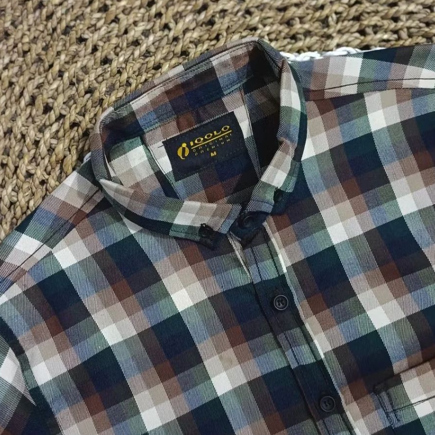 Kemeja Flanel F2D lengan panjang premium quality