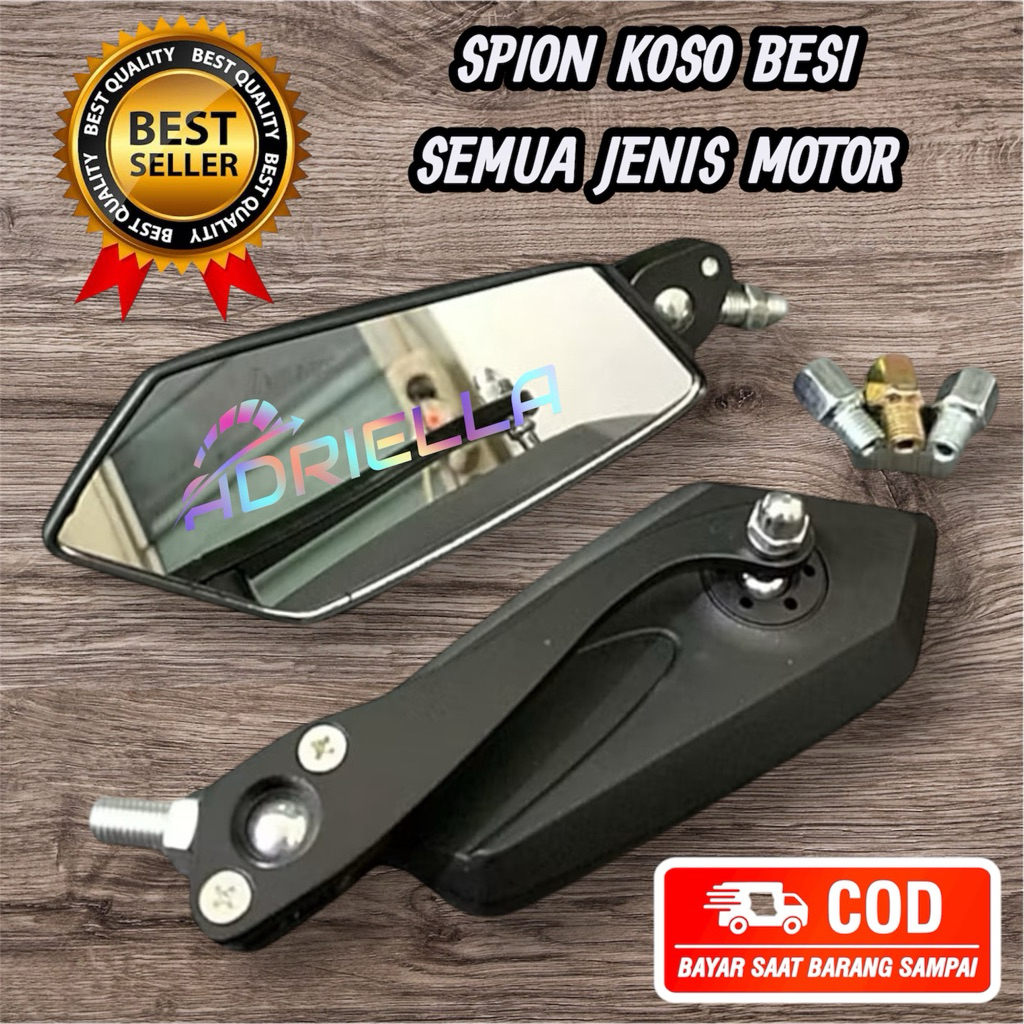 SPION KOSO MODEL TANDUK BAHAN BESI UNIVERSAL NMAX PCX VARIO 125 150 / SPION VARIASI MODEL KOSO KEREN