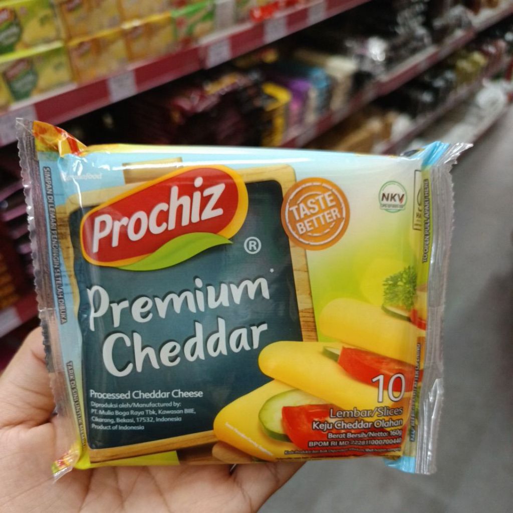 Prochiz cheddar keju slice (10 pcs )