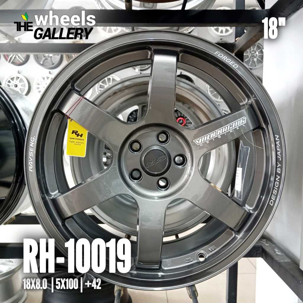 Velg Mobil Only JF Luxury RH-10019 18X8 5X100 ET42 GUNMETAL By RH Wheels