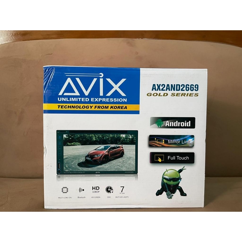 head unit avix oem toyota doubled din 7inc