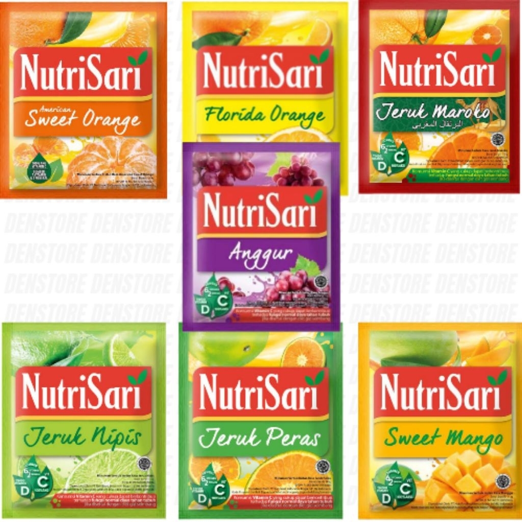 

Nutrisari Minuman Serbuk Sari Buah ( 1 Renceng Isi 10 Sachet)