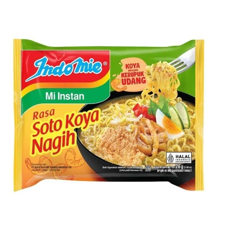 

Indomie Rasa Soto Koya Nagih 76 gr