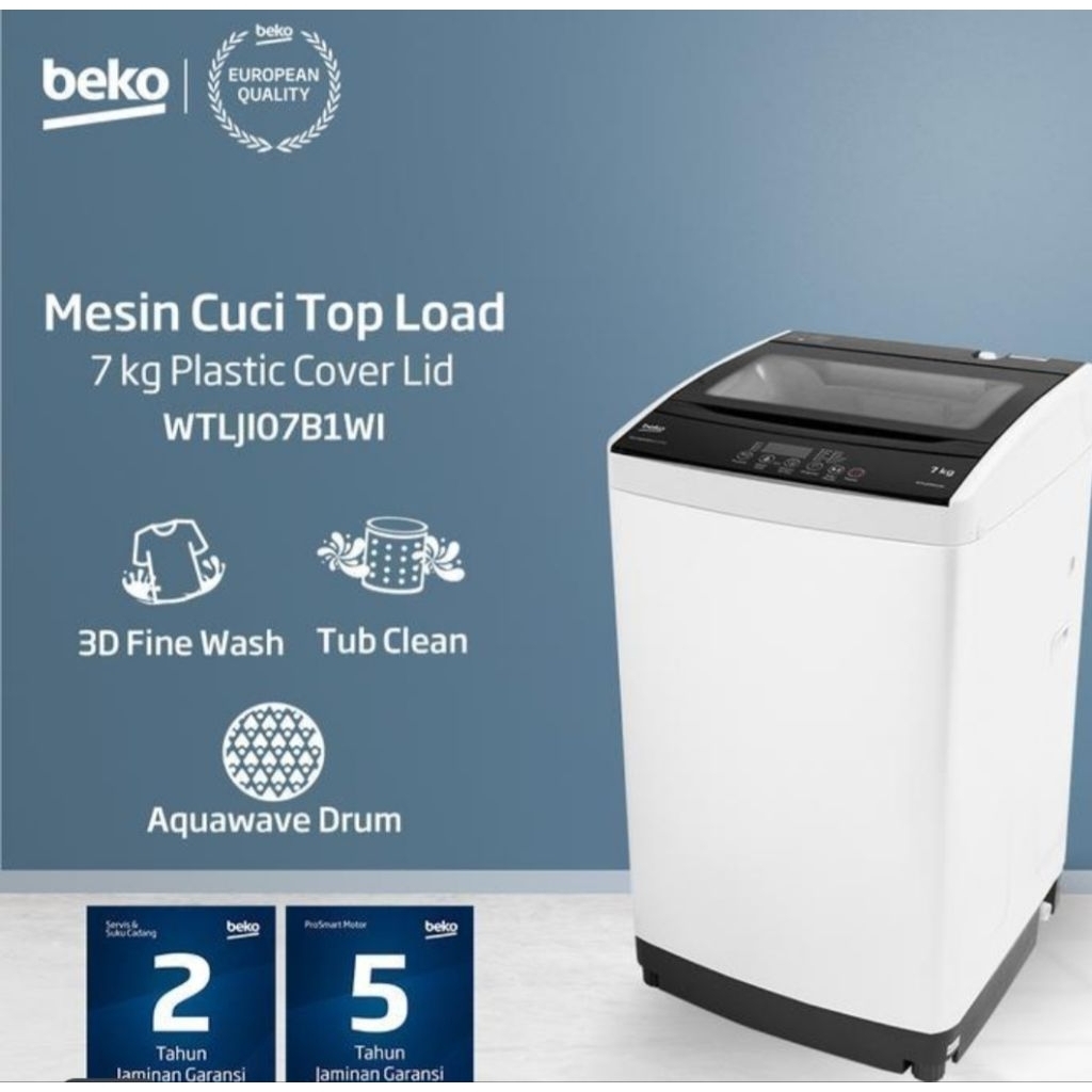PROMO BEKO MESIN CUCI WTLJI0B1W1 7kg