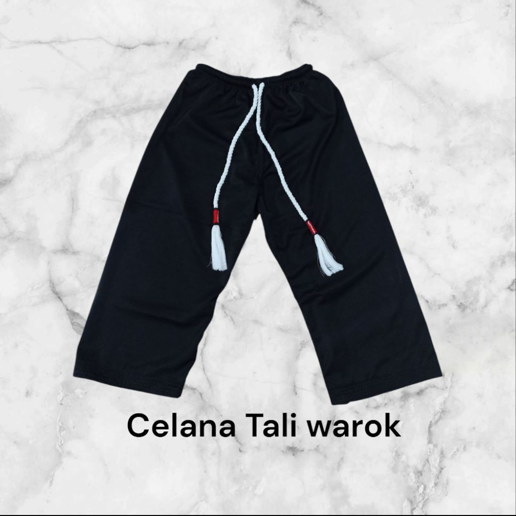 Komprang Pencak Silat celana silat Pagar Nusa, PSHT, PSHW Bahan super Black jet