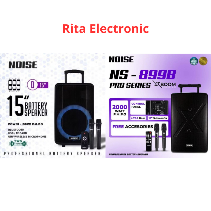 Speaker Portable Noise Ukuran 15" NS-899D / NS-899 B Pro X Boom