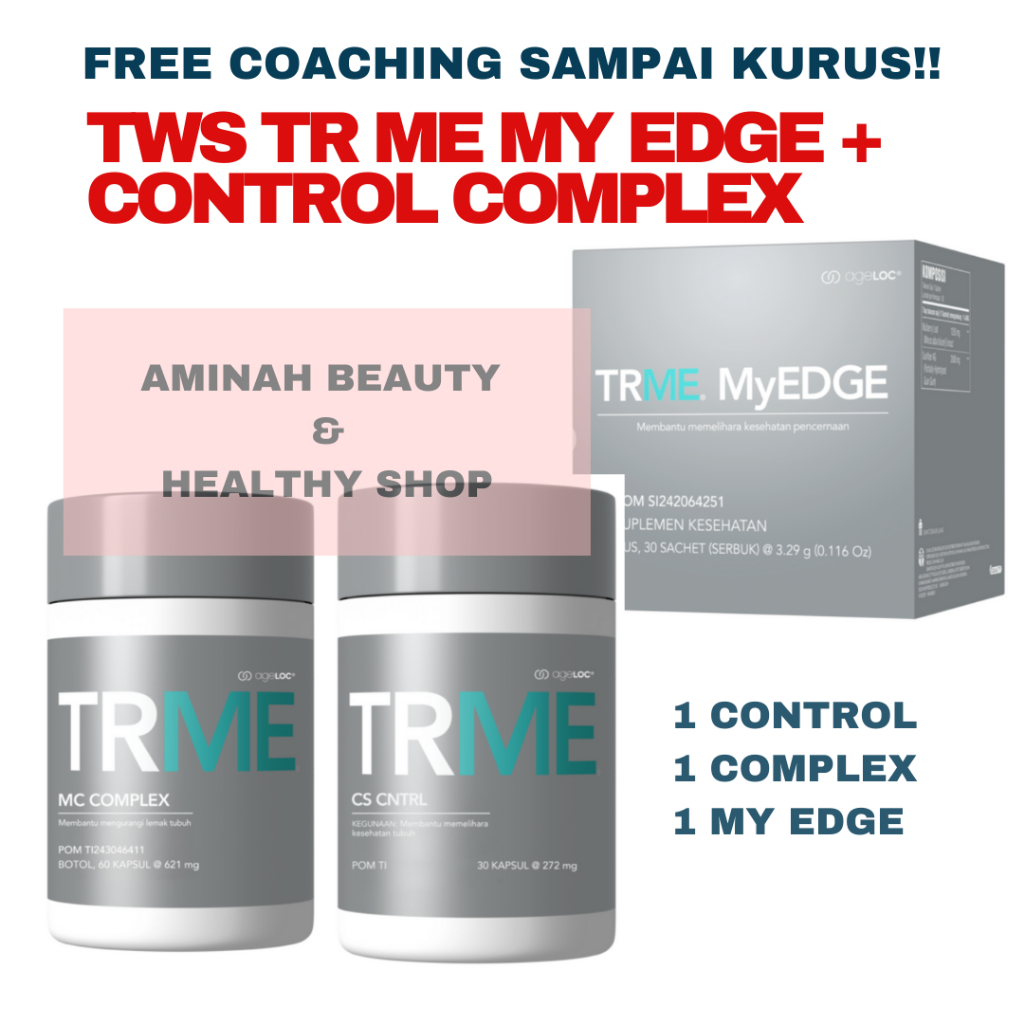 TRME TR ME Program Diet Turun Berat Badan 1 Bulan Control Complex Edge TWS V2 ASLI ORIGINAL