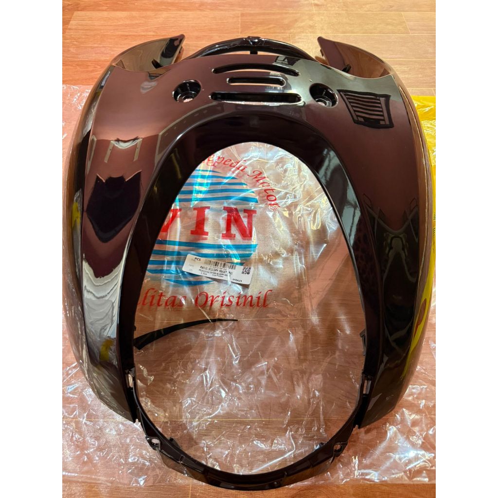 KAP DEPAN / PANEL DEPAN  SCOOPY VIOLET  KARBU 2010 - 2012