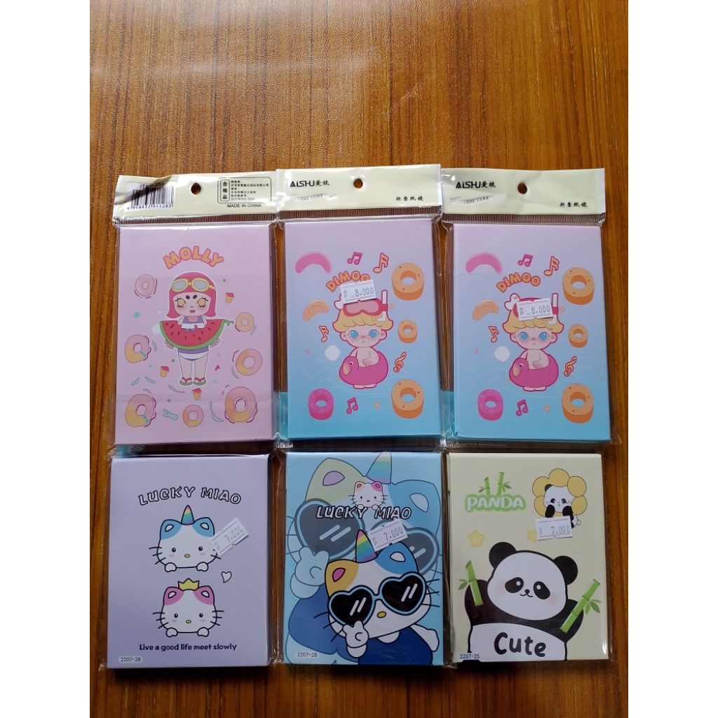 Ghinanashop(cermin buku kecil)karakter req catatan