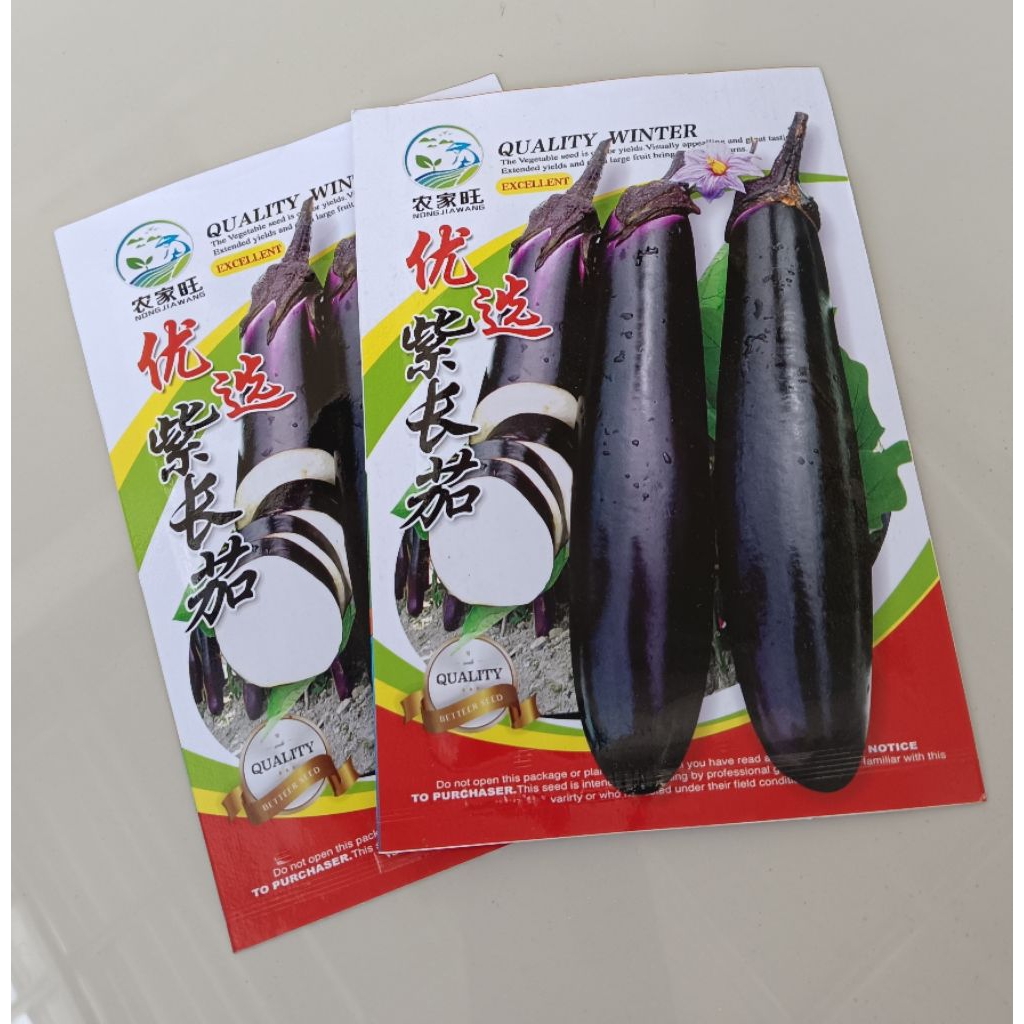 BENIH Terong Panjang Hitam Kemasan Import 250 butir