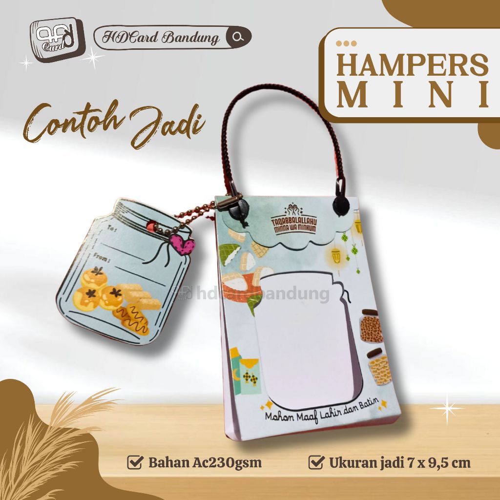 

(1 Pack isi 8pcs) Amplop Lebaran Model Tas Parcel Mini /Amplop Lebaran Hampers Mini /Goodie Bag Mini